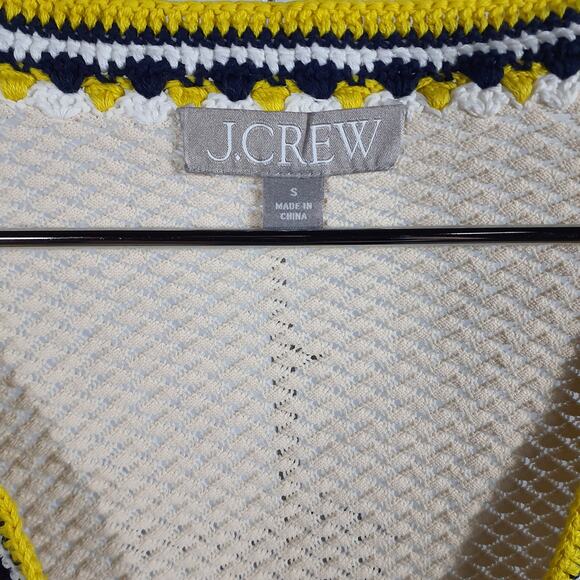 J.Crew Crochet Cardigan Sweater Size S - Picture 4 of 5